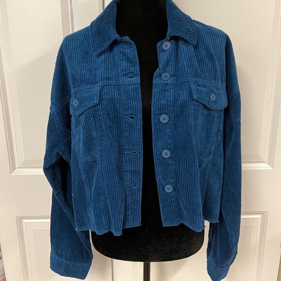 Forever 21 Corduroy Cropped Jacket - Picture 1 of 5